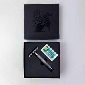 NEW Baxter Of California Double Edge Safety Razor + 5 Blades 2pcs Mens Men's